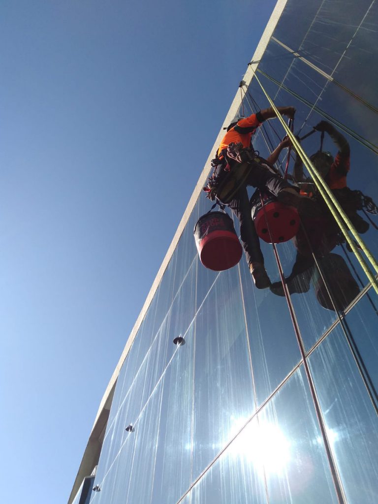 Industrial Rope Access - Sky Signage Installation - Standby Rescue - Facade Refurbishment - Inspections and Reports - High Rise Building Maintenance - Structural Steel - Dams